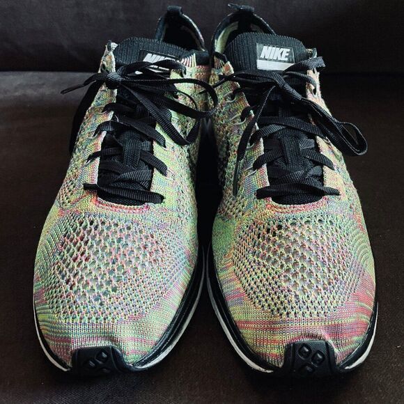 NIKE FLYKNIT RACER MULTICOLOR Rainbow 2016 MENS 11 US 526628-004 Version 1 2013 - Picture 2 of 8